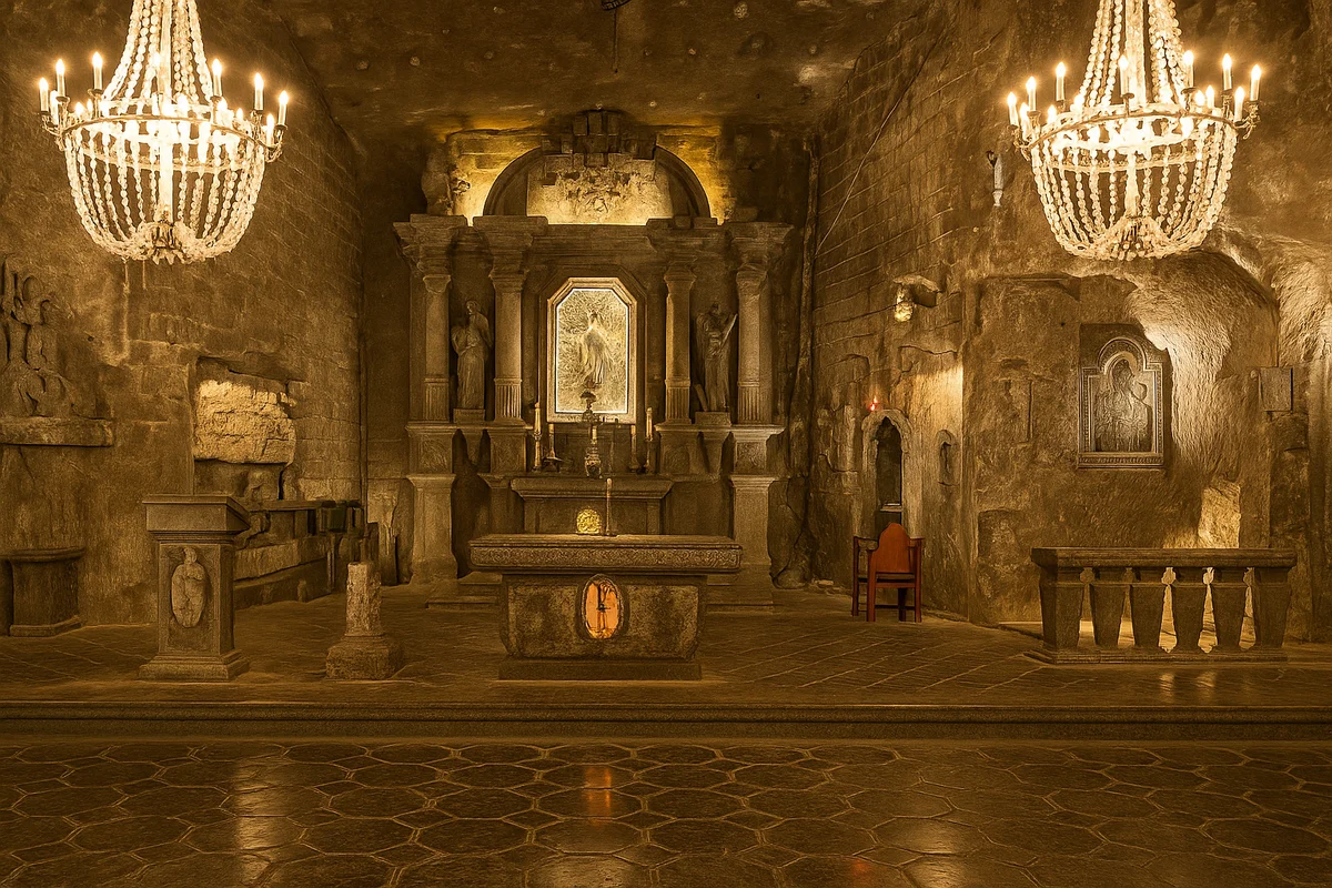 Magnificent Chapel of St. Kinga carved entirely from salt